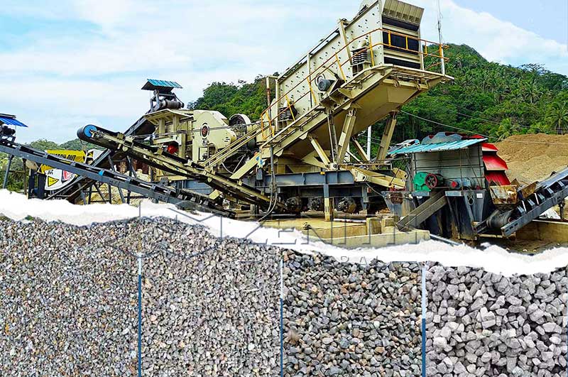 كسارة متنقلة للبيع للصخور الصلبة