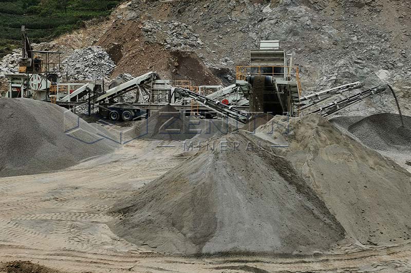 كسارة صخور متنقلة للبازلت للبيع