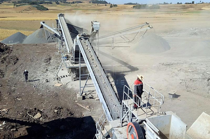 كسارة صخور صغيرة لتكسير الجرانيت